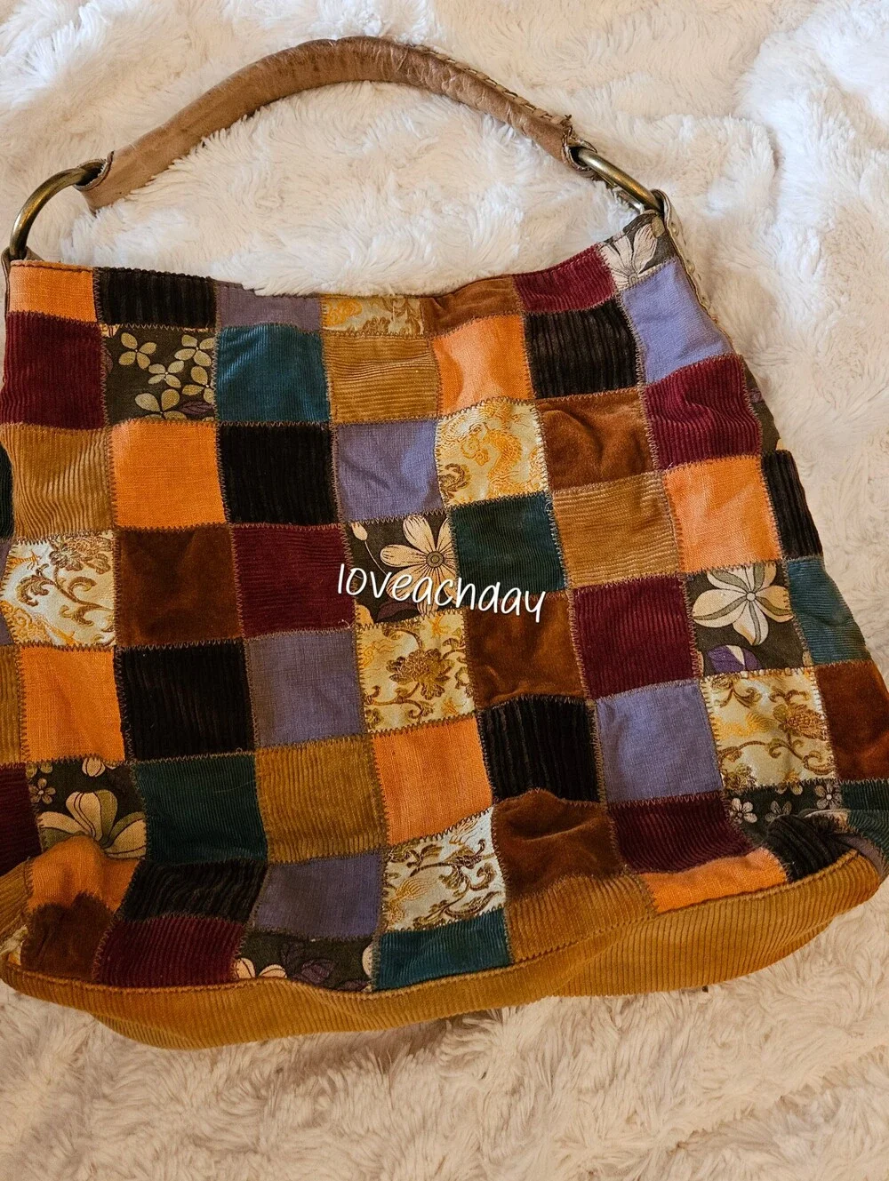Vintage✨️Lucky Brand Patchwork Multicolor Hobo Bag